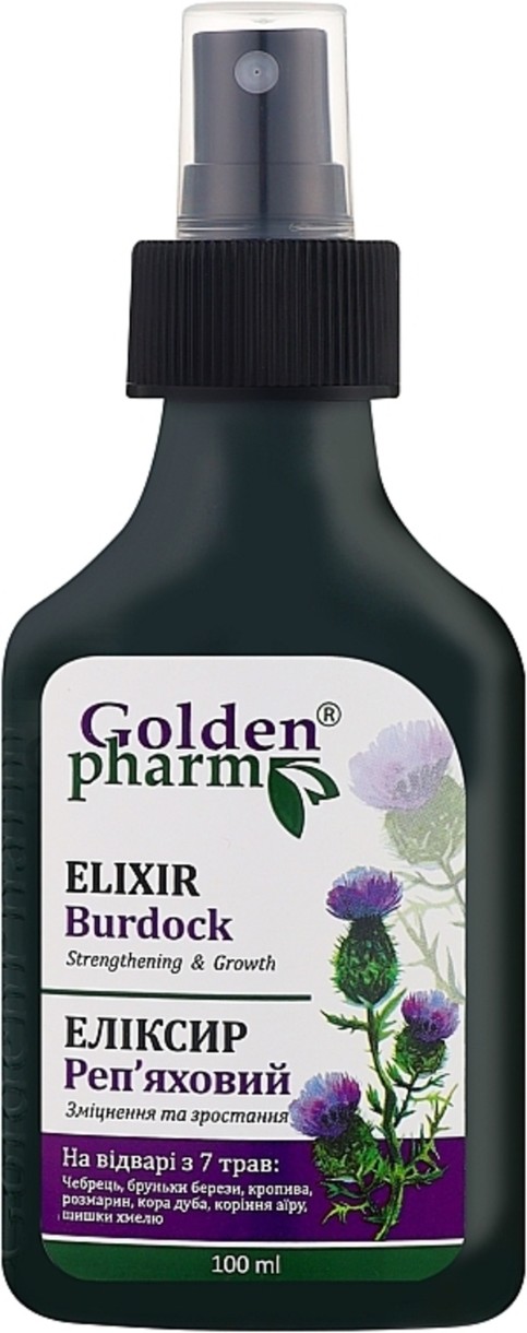 Ser pentru păr Golden Pharm Burdock Elixir 100ml