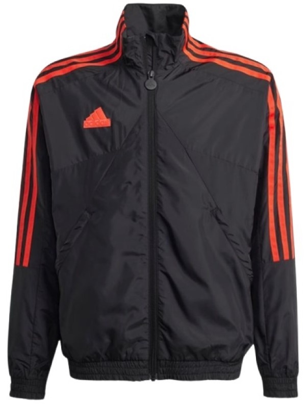 Детская толстовка Adidas J Hot Wv Ttop Black/Bright Red, s.152