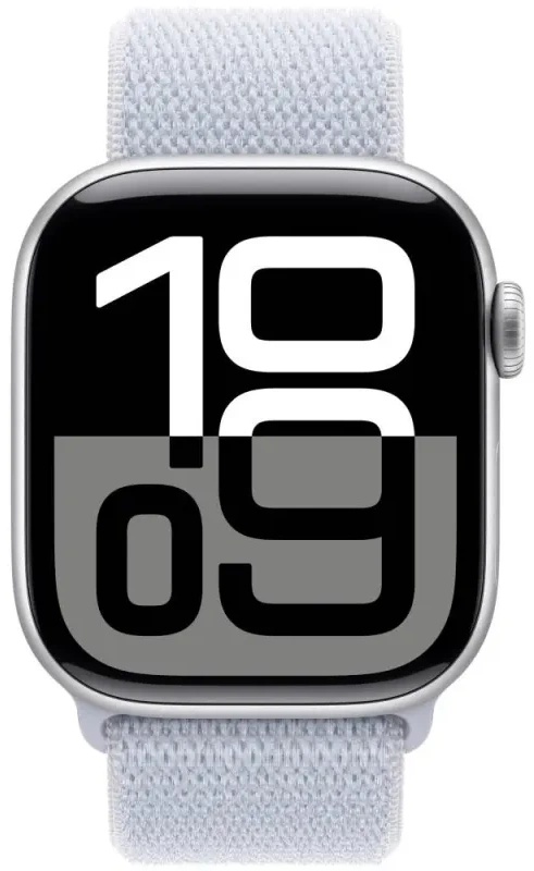 Смарт-часы Apple Watch Series 10 GPS 42mm Silver Aluminium Case with Blue Cloud Sport Loop (MWWD3)
