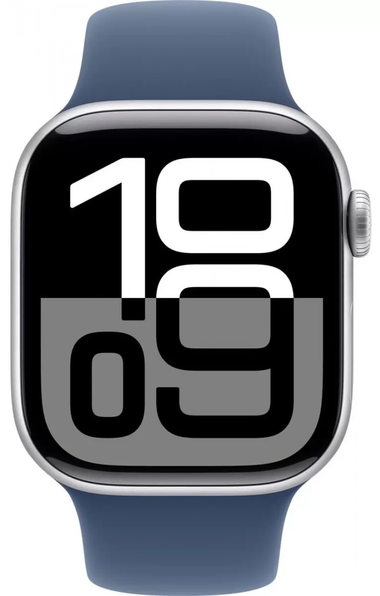 Смарт-часы Apple Watch Series 10 GPS 42mm Silver Aluminium Case with Denim Sport Band S\M (MWWA3)
