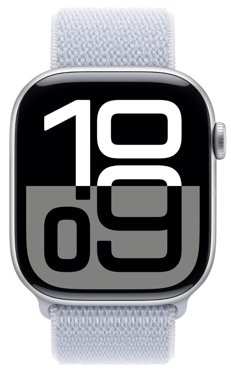 Smartwatch Apple Watch Series 10 GPS 46mm Silver Aluminium Case with Blue Cloud Sport Loop (MWWN3)