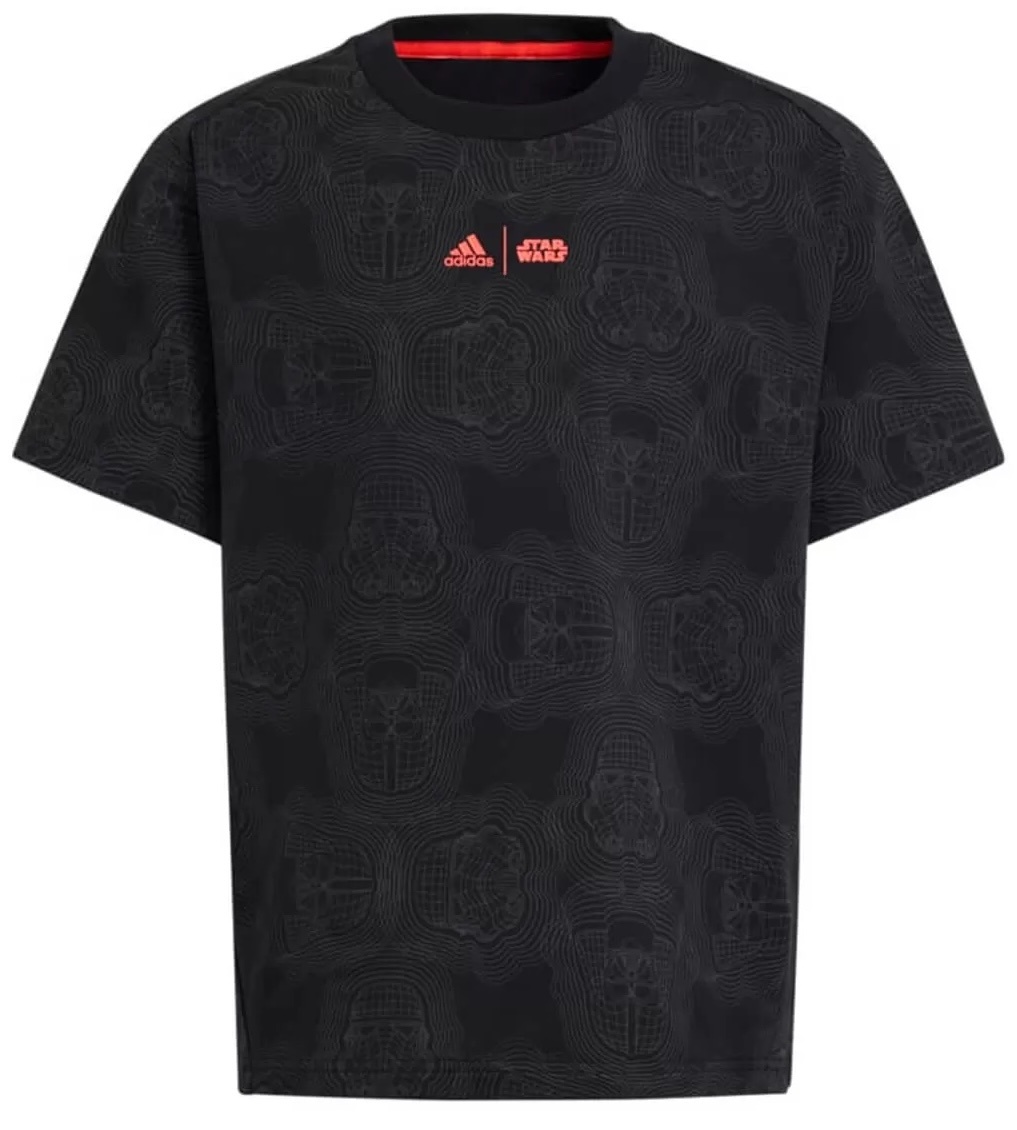 Детская футболка Adidas J Sw Zne T Black/Grey Five/Bright Red, s.152