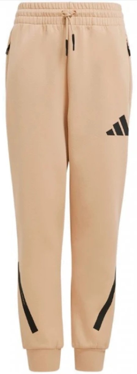 Pantaloni spotivi pentru copii Adidas J Z.N.E. Pt Magic Beige/Black, s.152