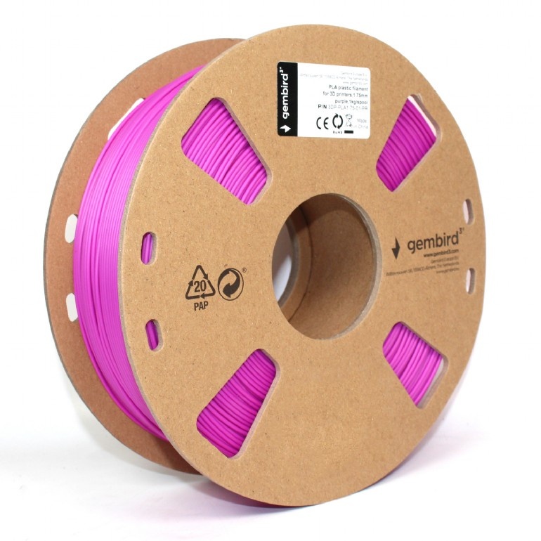 Филамент для 3D печати Gembird 3DP-PLA1.75-01-PR