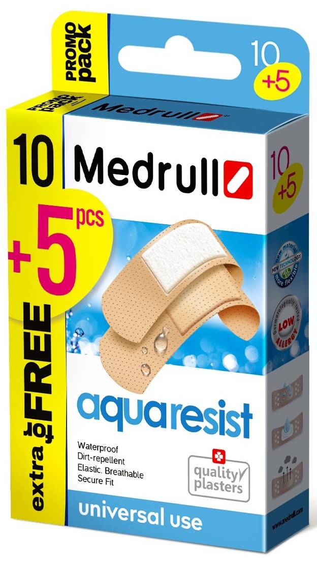Медицинский пластырь Medrull Aqua Resist 15pcs