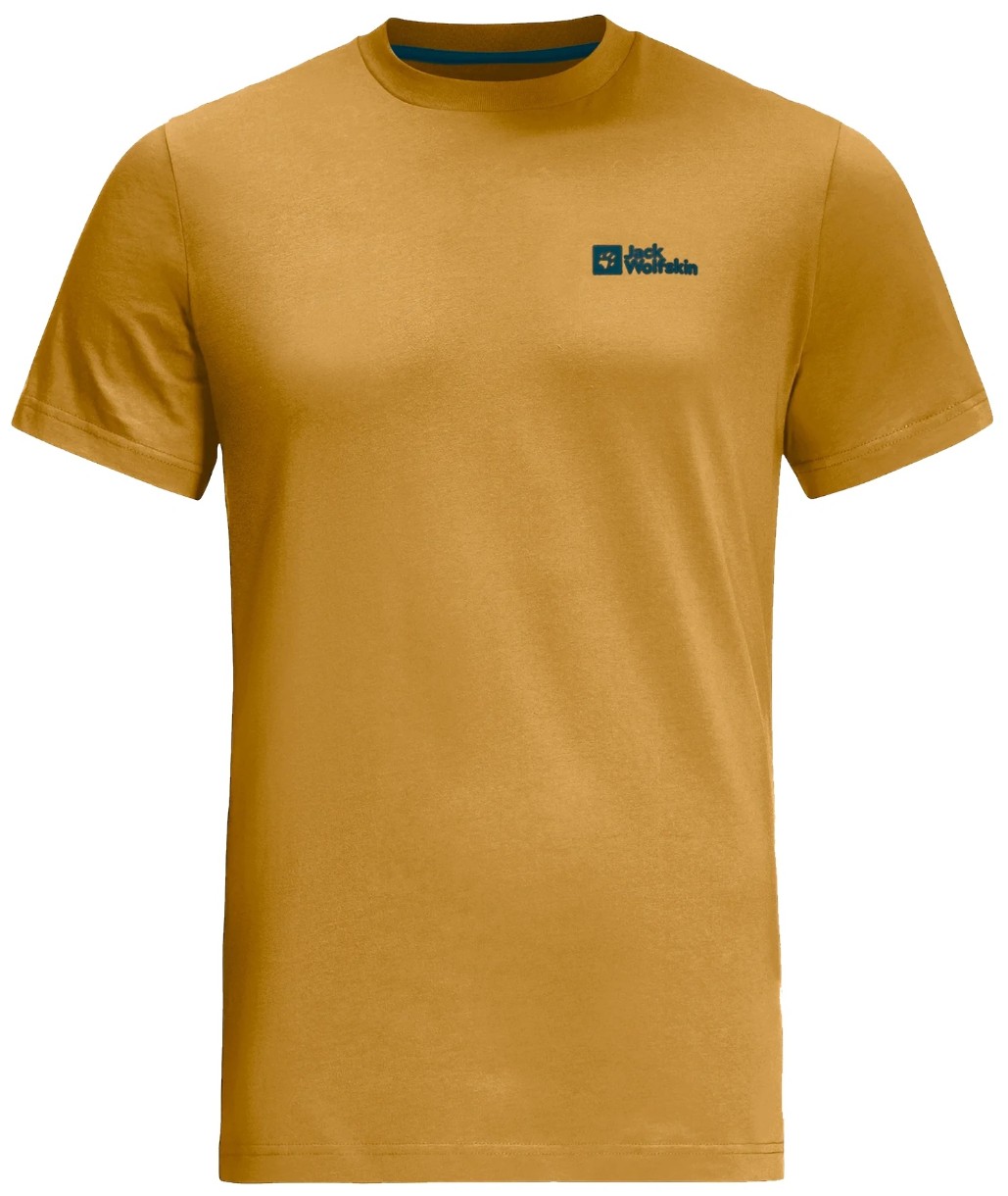 Мужская футболка Jack Wolfskin Essential T M Mustard, s.S