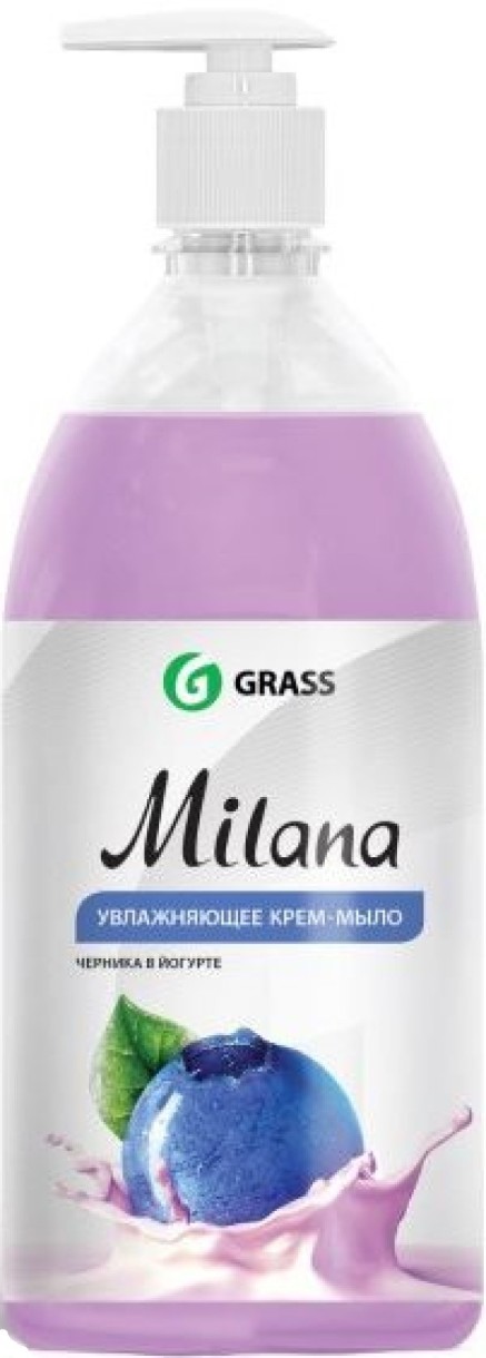 Жидкое мыло для рук Grass Milana Blueberries in Yoghurt 1000ml