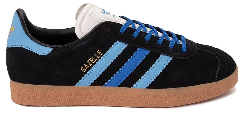 Кеды женские Adidas Gazelle W Core Black/Blue/Light Blue, s.40