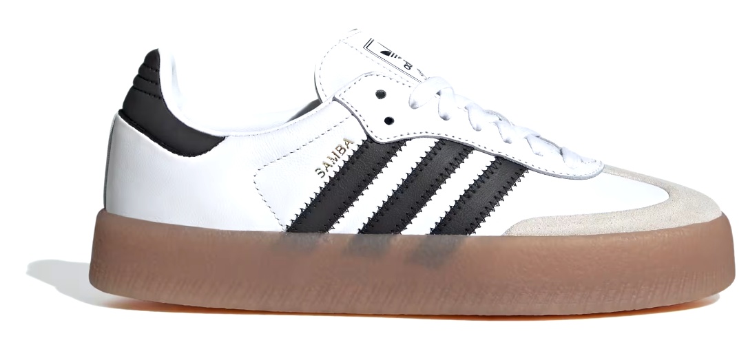 Ghete pentru dame Adidas Sambae W Cloud White/Core Black/Gold Metallic, s.40