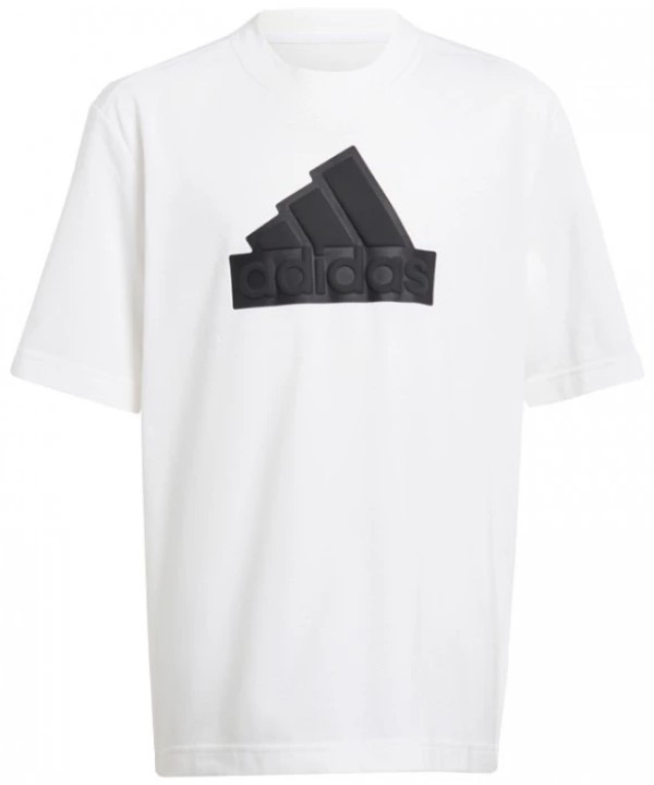Детская футболка Adidas U Fi Logo T White/Black, s.152