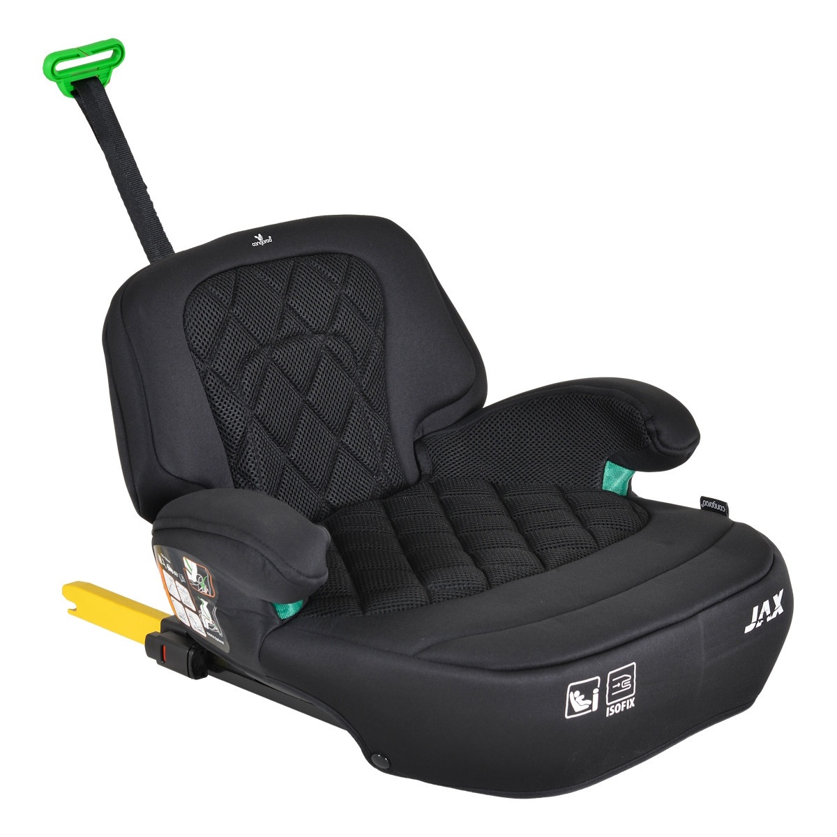 Scaun auto înălțător pentru copii Cangaroo Jax Black