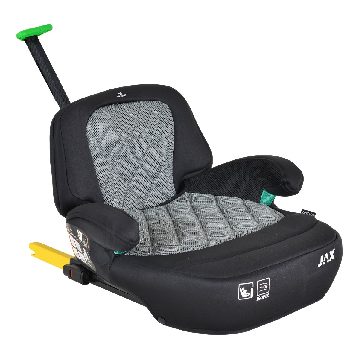 Scaun auto înălțător pentru copii Cangaroo Jax Grey