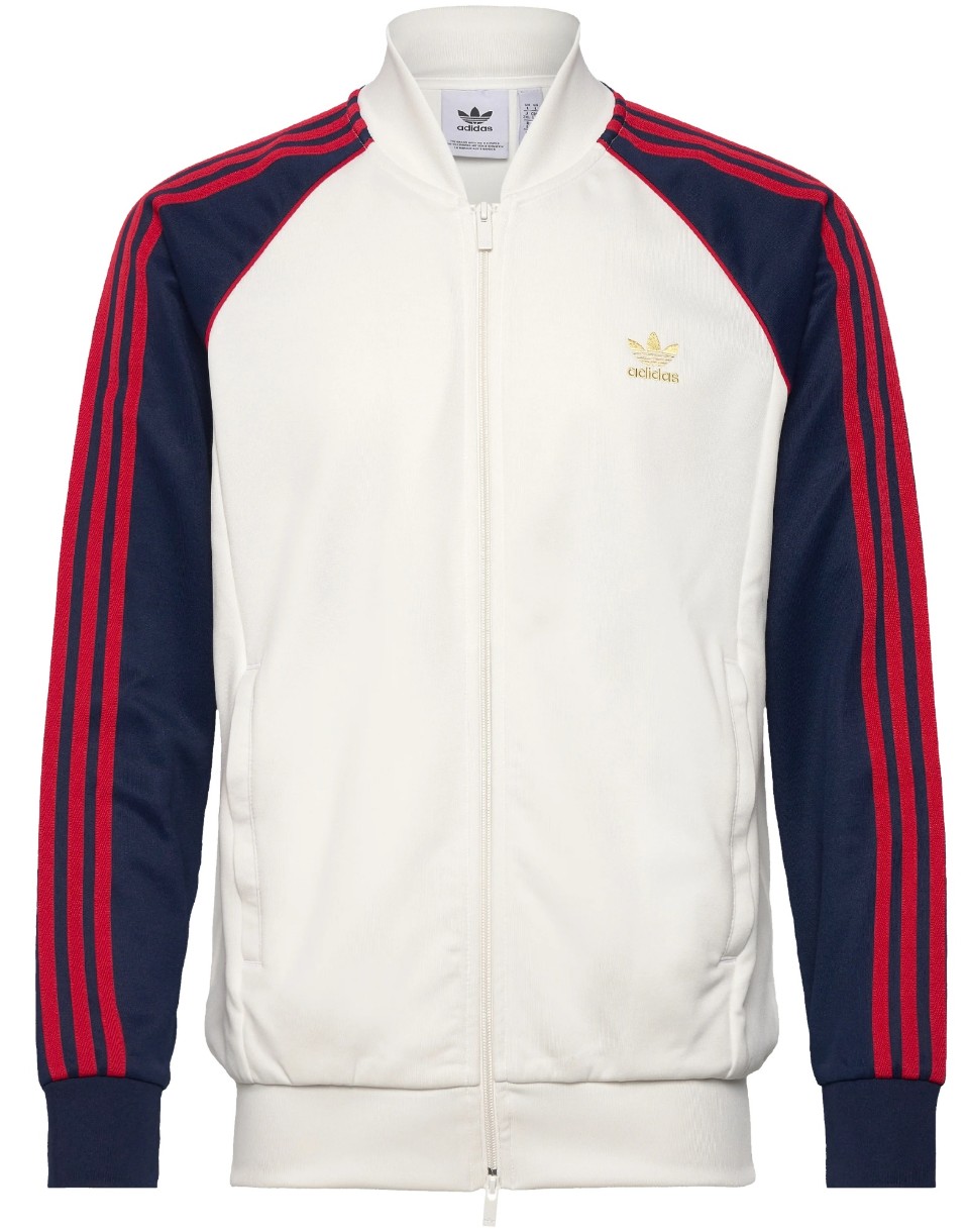 Мужская олимпийка Adidas Superstar Track Jacket Cloud White/Night Indigo, s.S