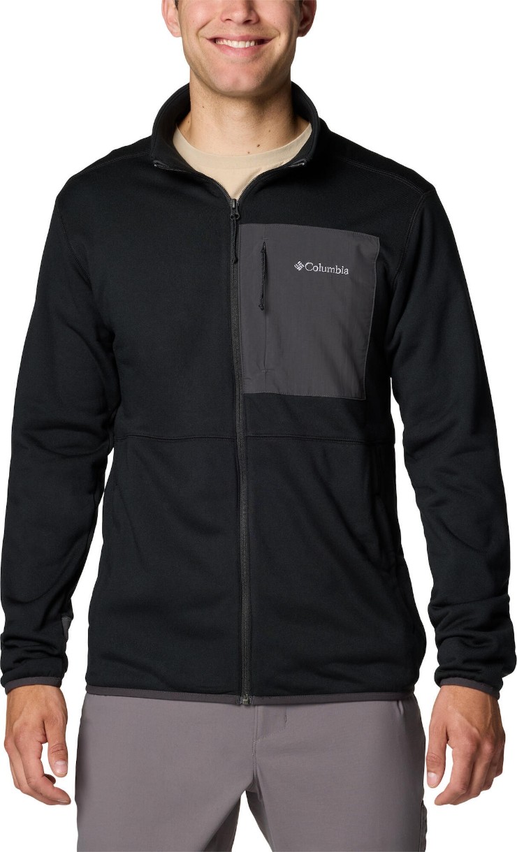 Hanorac pentru bărbați Columbia Hike Full Zip II Black, s.S