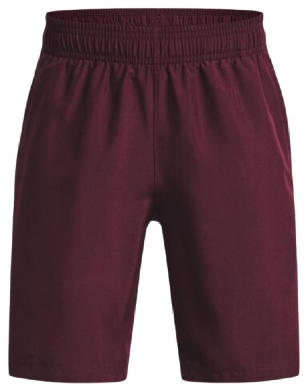 Pantaloni scurți pentru copii Under Armour B Woven Graphic Shorts Burgundy, s.164-170