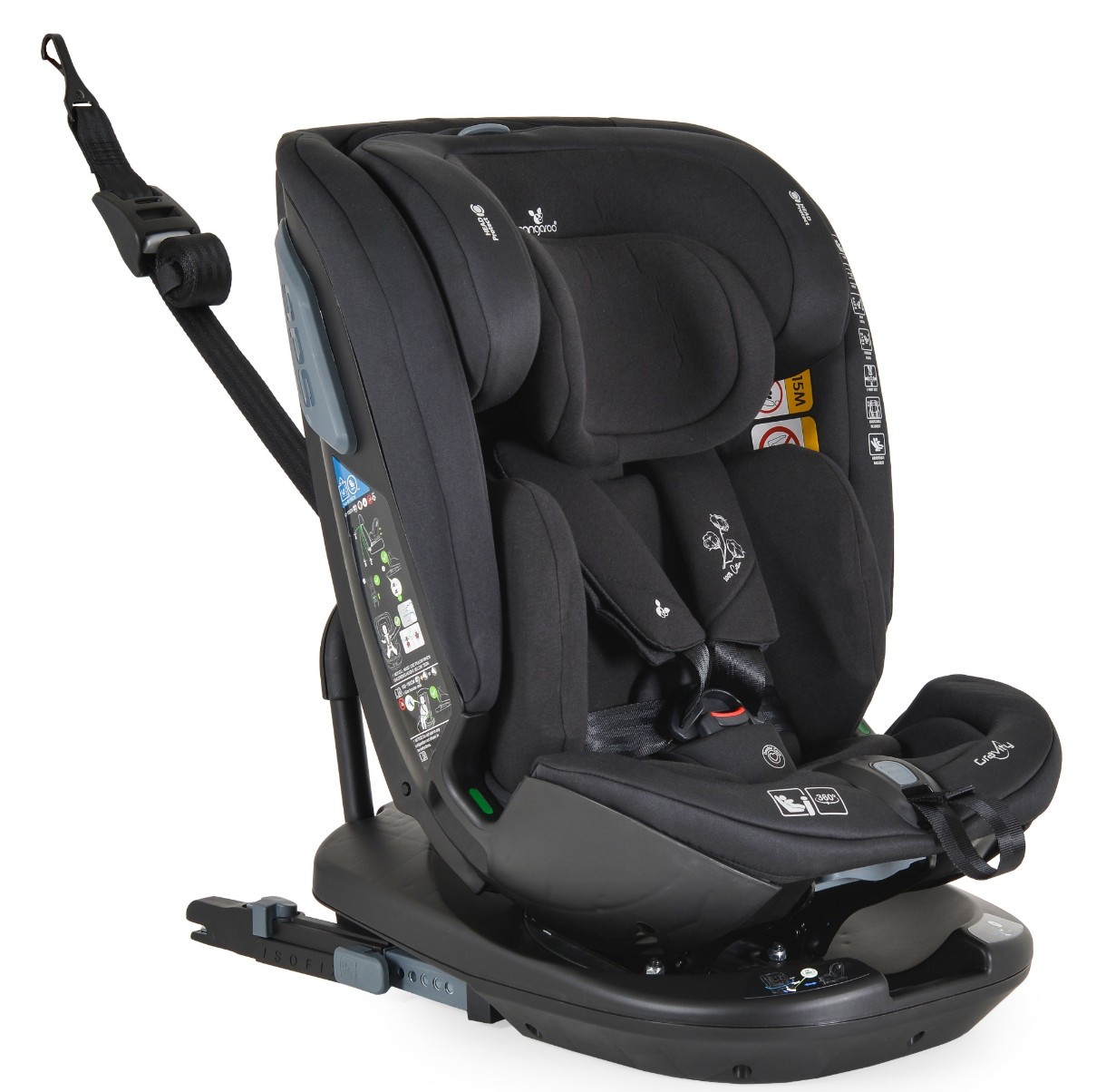 Детское автокресло Cangaroo Gravity i-Size Black
