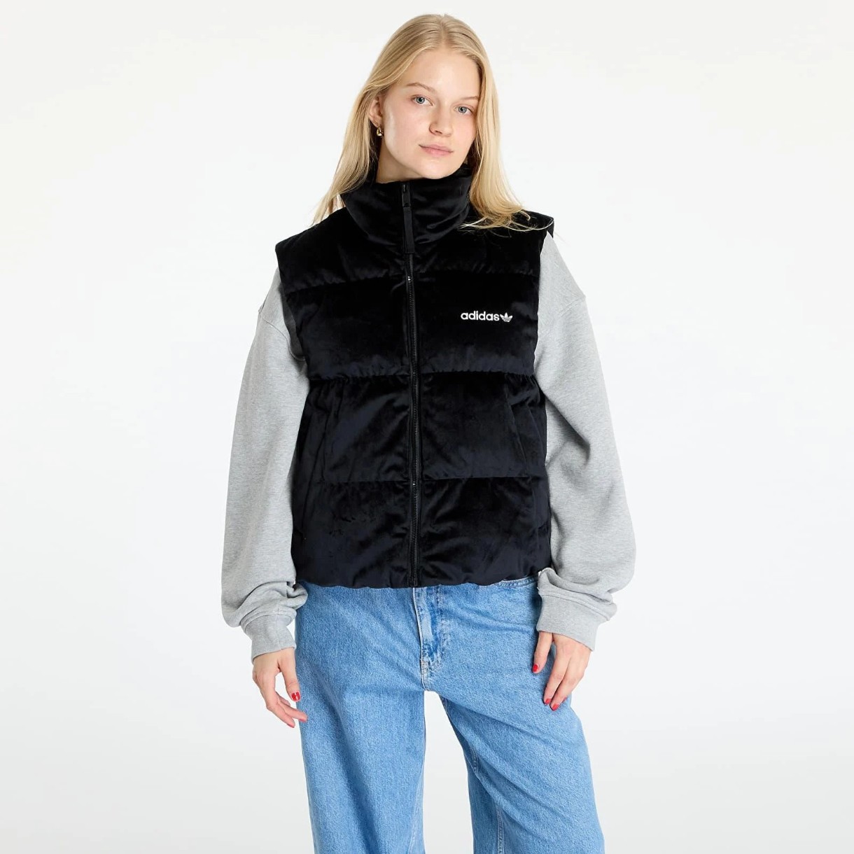 Женская жилетка Adidas Velvet Vest Black, s.XS