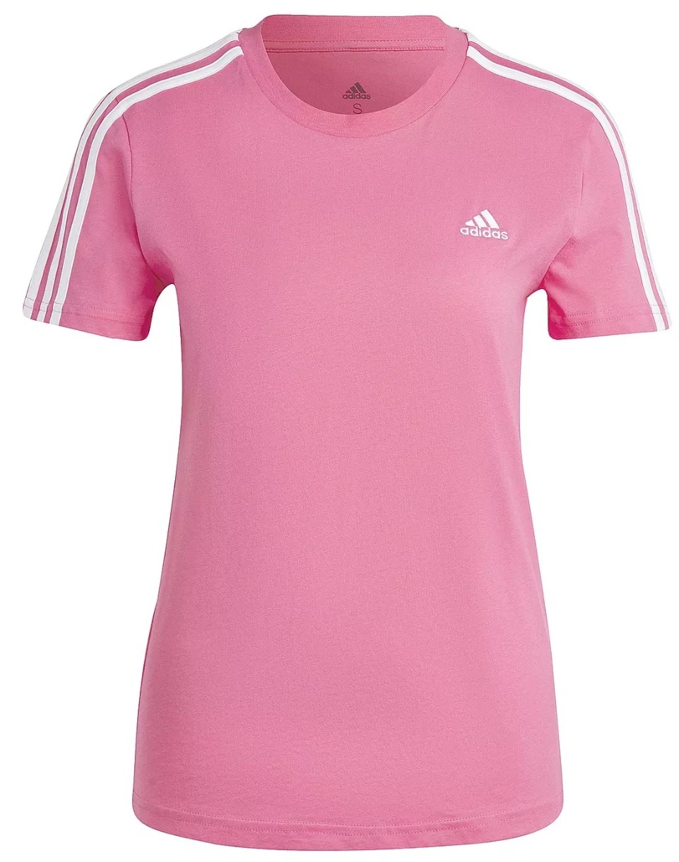 Tricou de dame Adidas W 3S T Pulse Magenta/White, s.XS