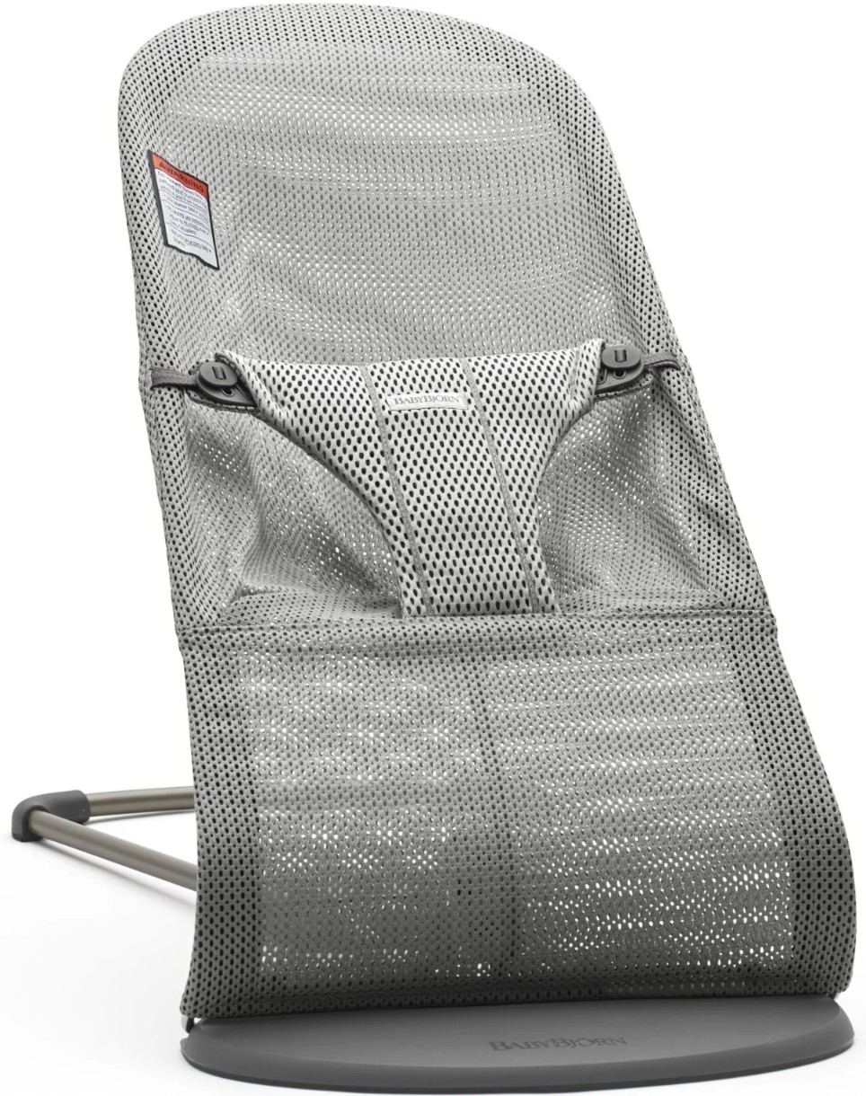 Șezlong pentru bebeluși BabyBjorn Bliss Grey Mesh (006018A)