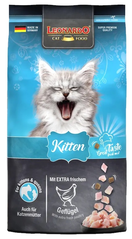 Hrană uscată pentru pisici Leonardo Kitten Chicken 1.8kg