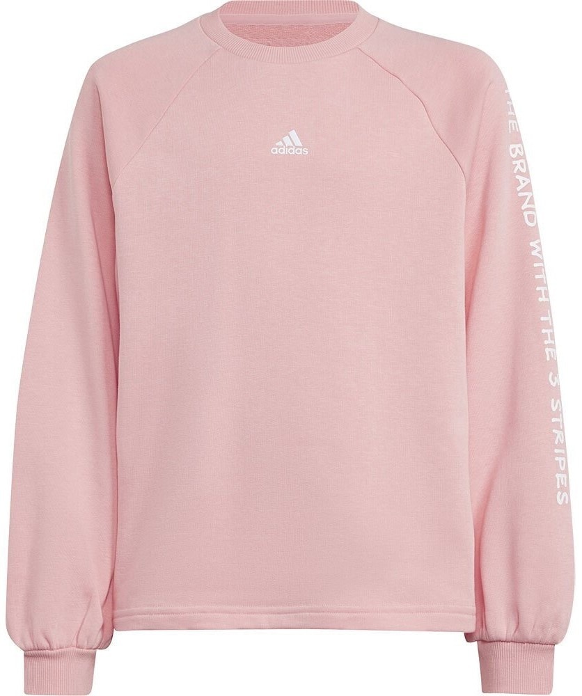 Hanorac pentru copii Adidas Jg Jam Crew Semi Pink Spark/White, s.170
