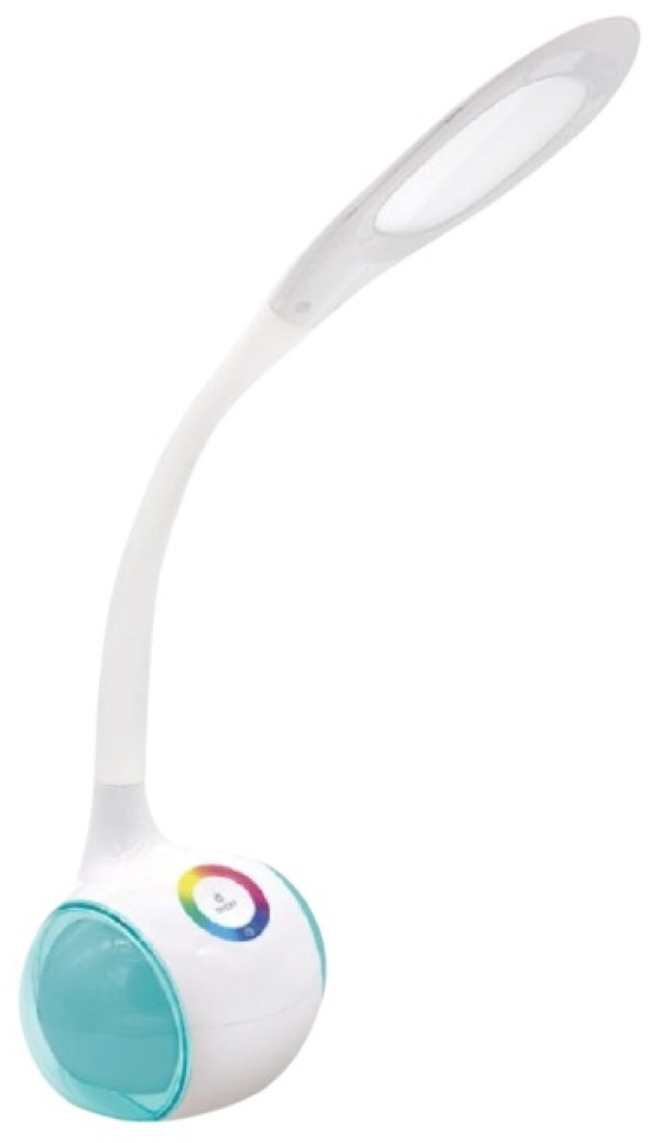 Veioză birou Platinet Desk Lamp LED 5W + Night Lamp 2400 mAh White (PDL20BAT)