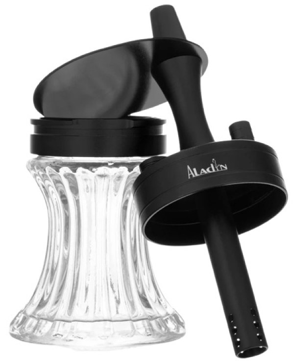 Кальян Aladin 2Go Aluminium Black 23cm (2GO-S-WA2Gs)