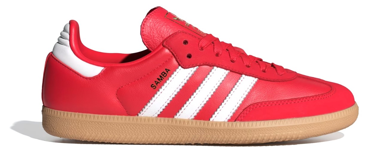 Ghete pentru dame Adidas Samba Og W Better Scarlet/Cloud White/Gold Metallic, s.41.5