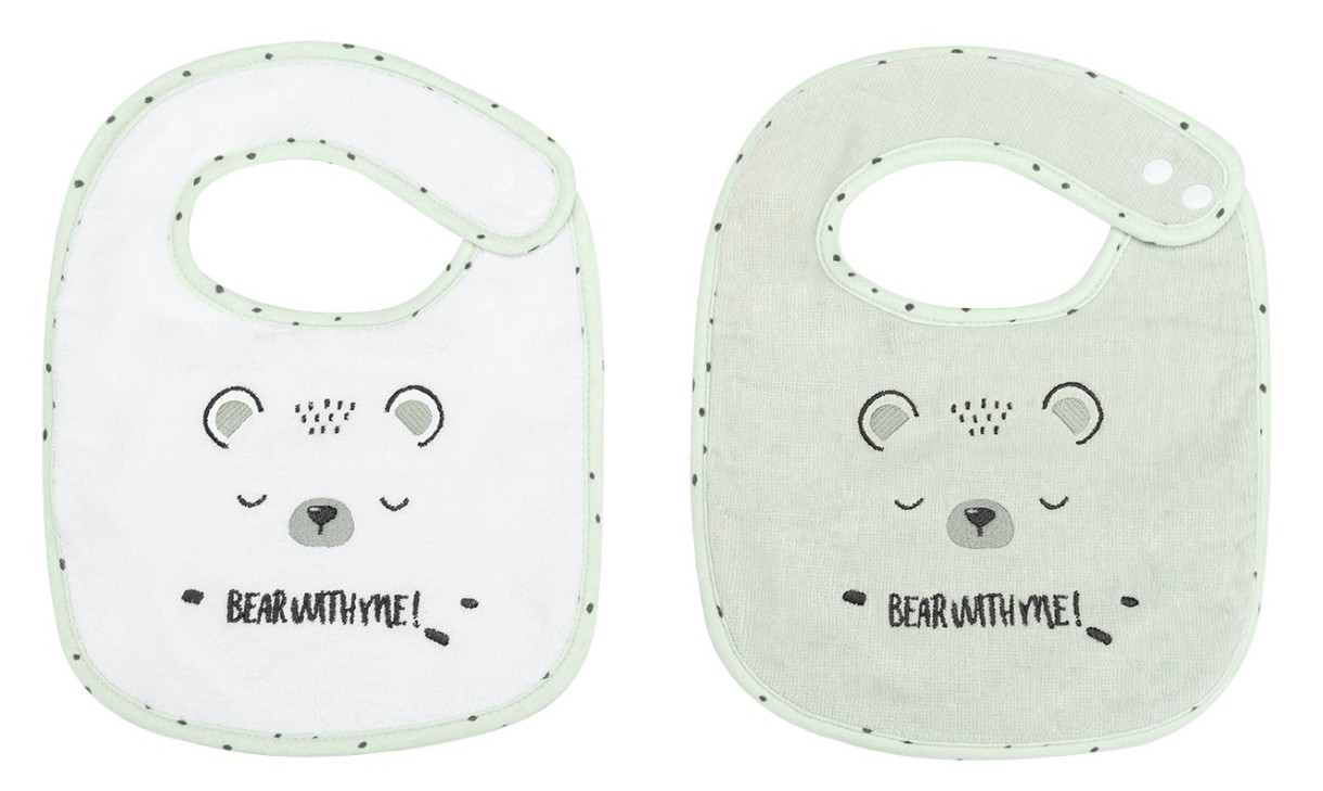 Bavețică Kikka Boo Bear with me Mint 2pcs (31104010067)