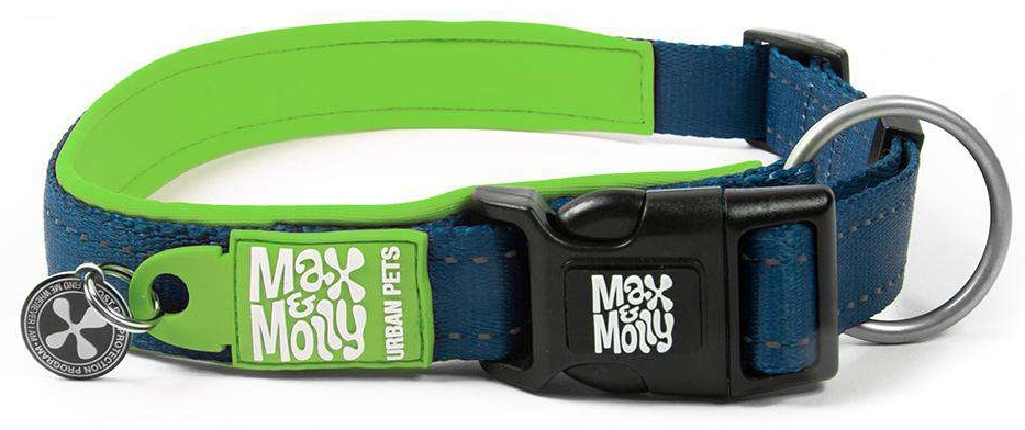 Zgardă Max & Molly Smart ID Matrix Lime Green 214084 L