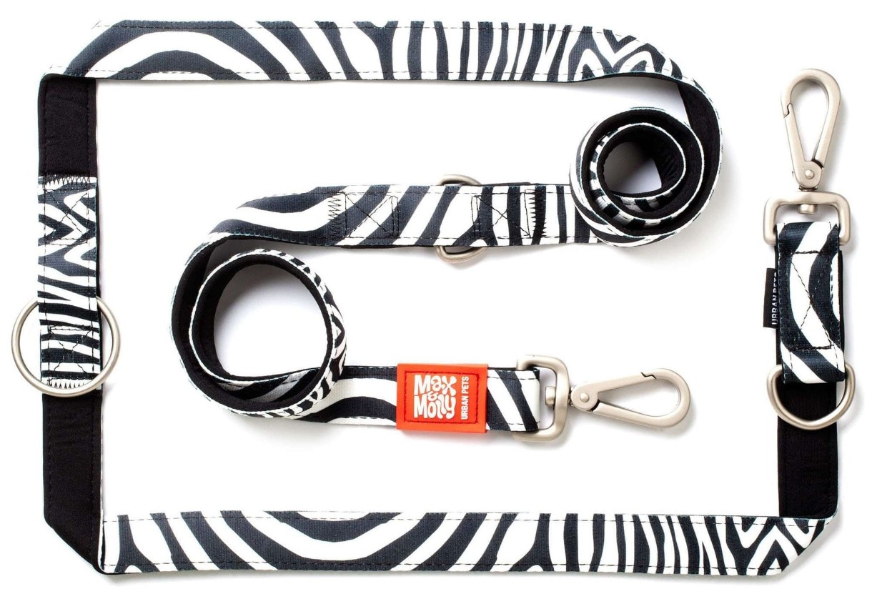 Поводок Max & Molly Multi-Functional Zebra 117012 L