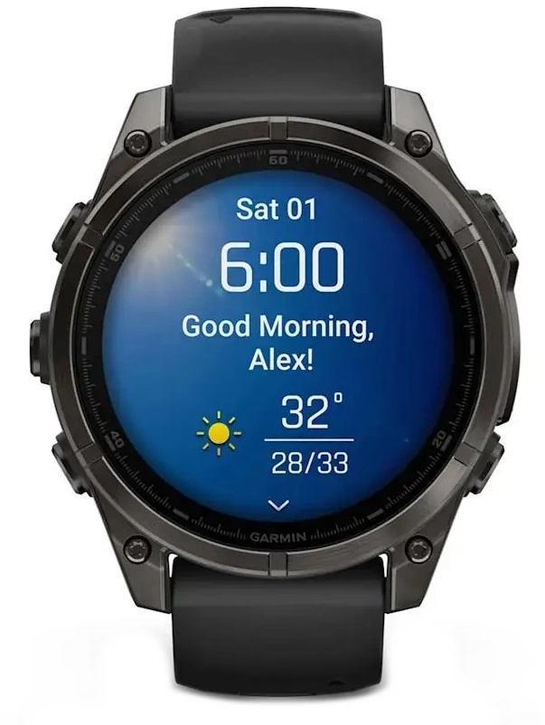 Smartwatch Garmin fēnix 8 AMOLED Sapphire Carbon Gray (010-02904-21)