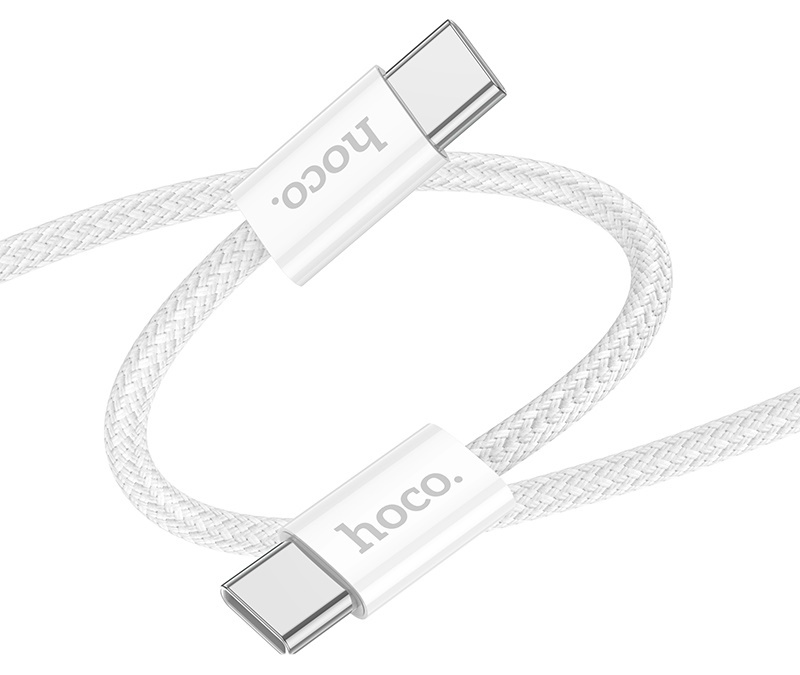 USB Кабель Hoco X104 Source 60W Type-C to Type-C 2m White
