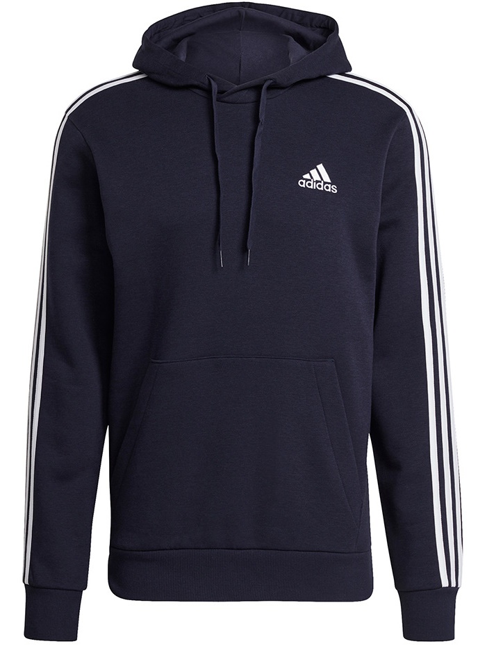 Hanorac pentru bărbați Adidas Hoodie 3 Stripes Fleece Legend Ink/White, s.M