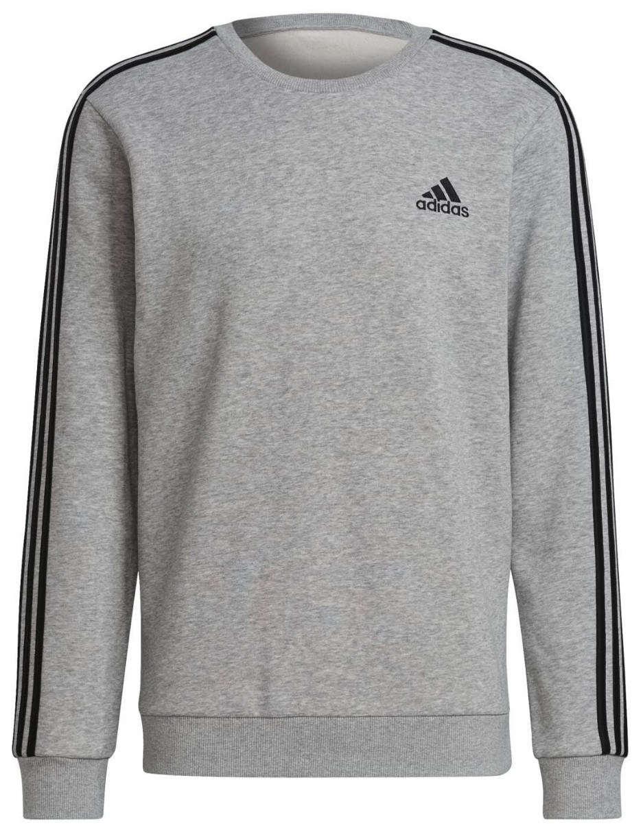 Мужская толстовка Adidas Sweater Essentials Fleece 3S Medium Grey Heather/Black, s.XL