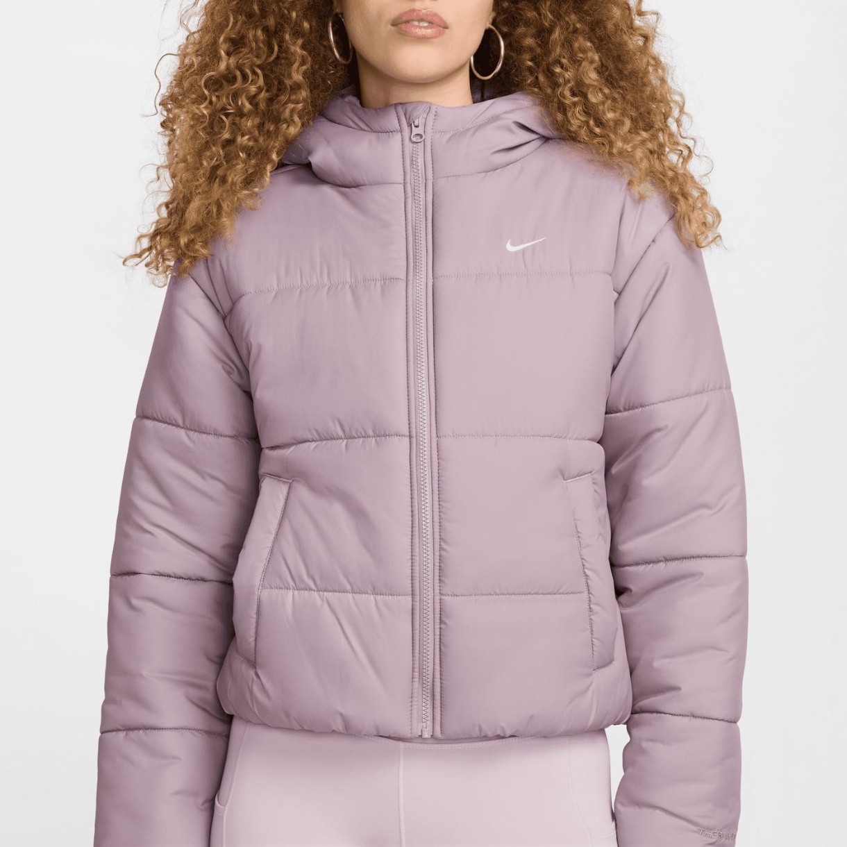 Geacă pentru dame Nike W Nsw Tf Synfl Nk Clsc Pfr Light Violet Or/White, s.M