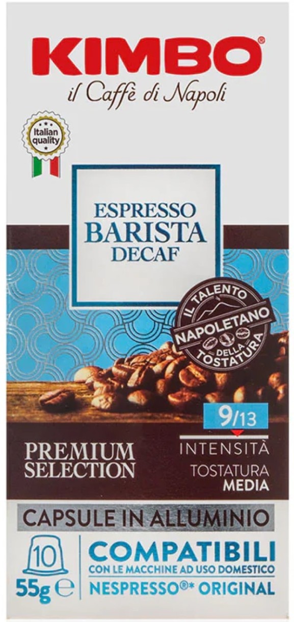 Capsule pentru aparatele de cafea Kimbo Espresso Barista Decaf Aluminiu