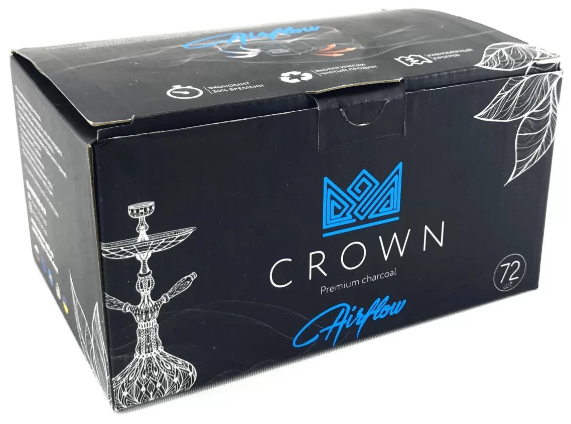 Cărbune Crown Airflow 1kg 72pcs 25mm CARB3193