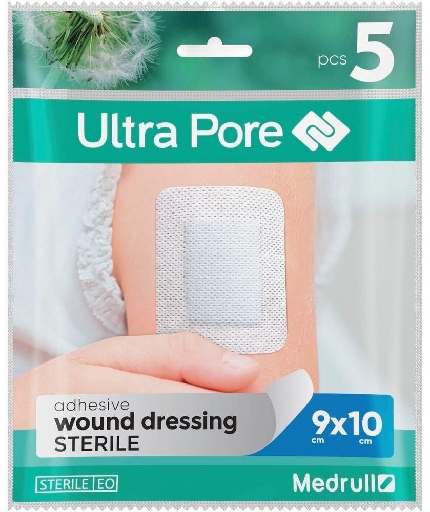 Plasture medical Medrull Ultra Pore 9x10cm Sterile 5pcs