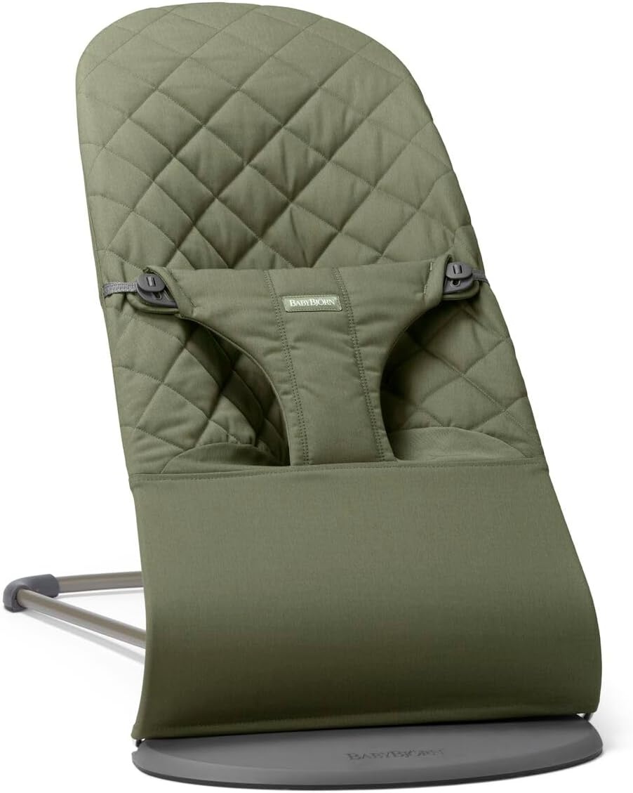 Șezlong pentru bebeluși BabyBjorn Bliss Dark Green (006046A)