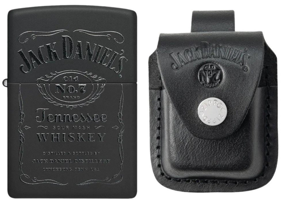 Зажигалка Zippo 48460 218 Jack Daniels Lighter Pouch Gift Set