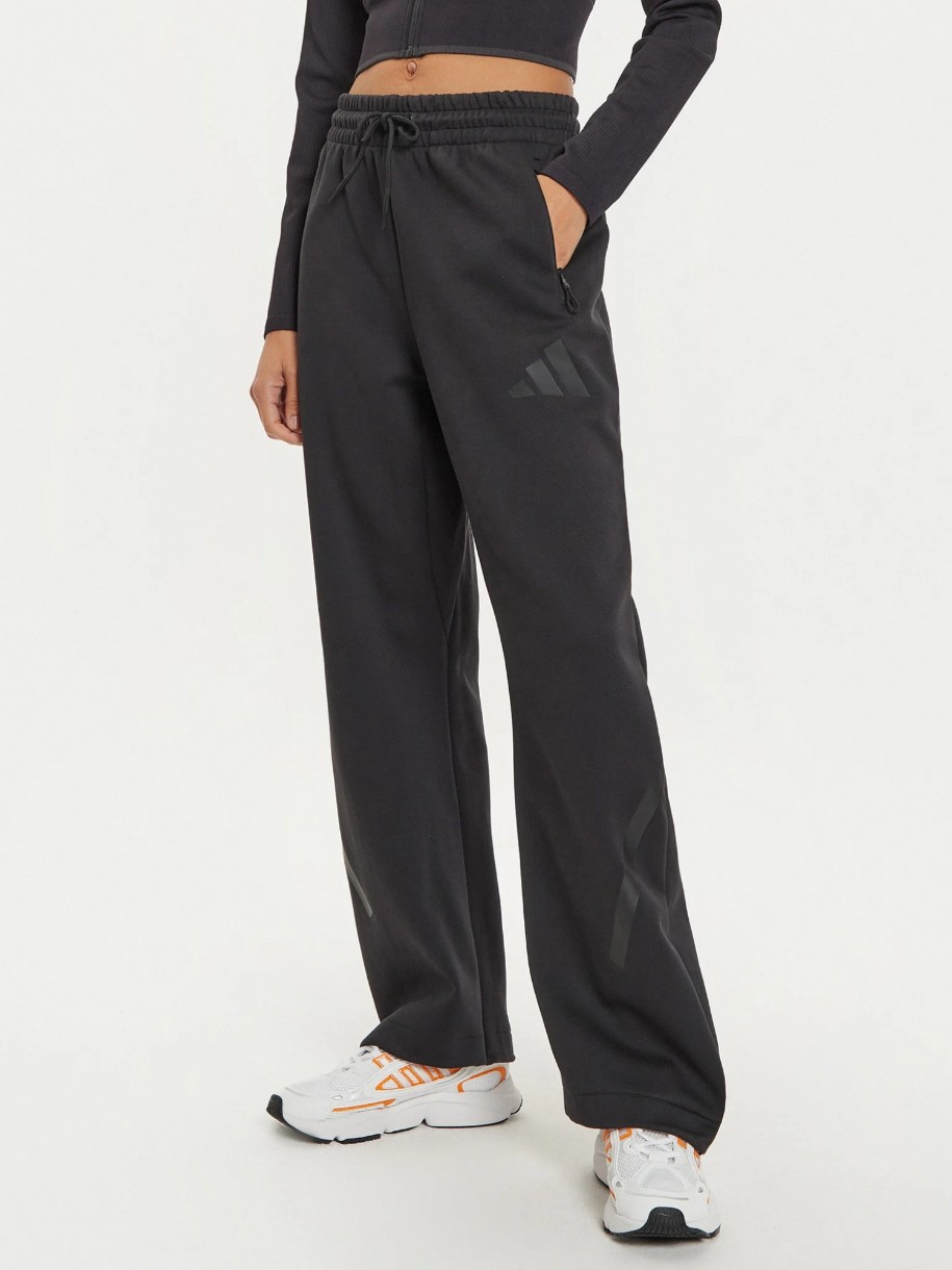 Pantaloni spotivi de dame Adidas W Z.N.E. Barrel Black, s.XL