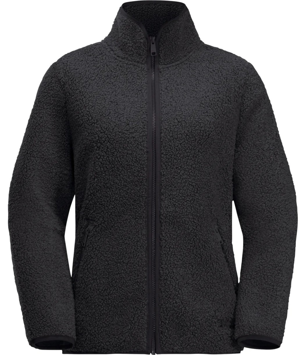 Geacă pentru dame Jack Wolfskin High Curl Jacket W Black, s.M