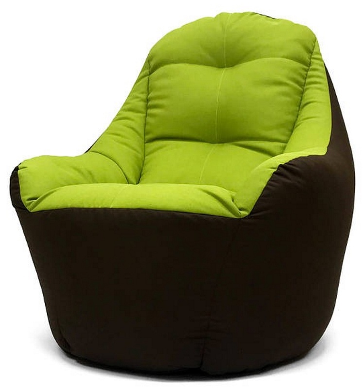 Кресло-мешок BeanBag Big Boss Зеленый/Коричневый