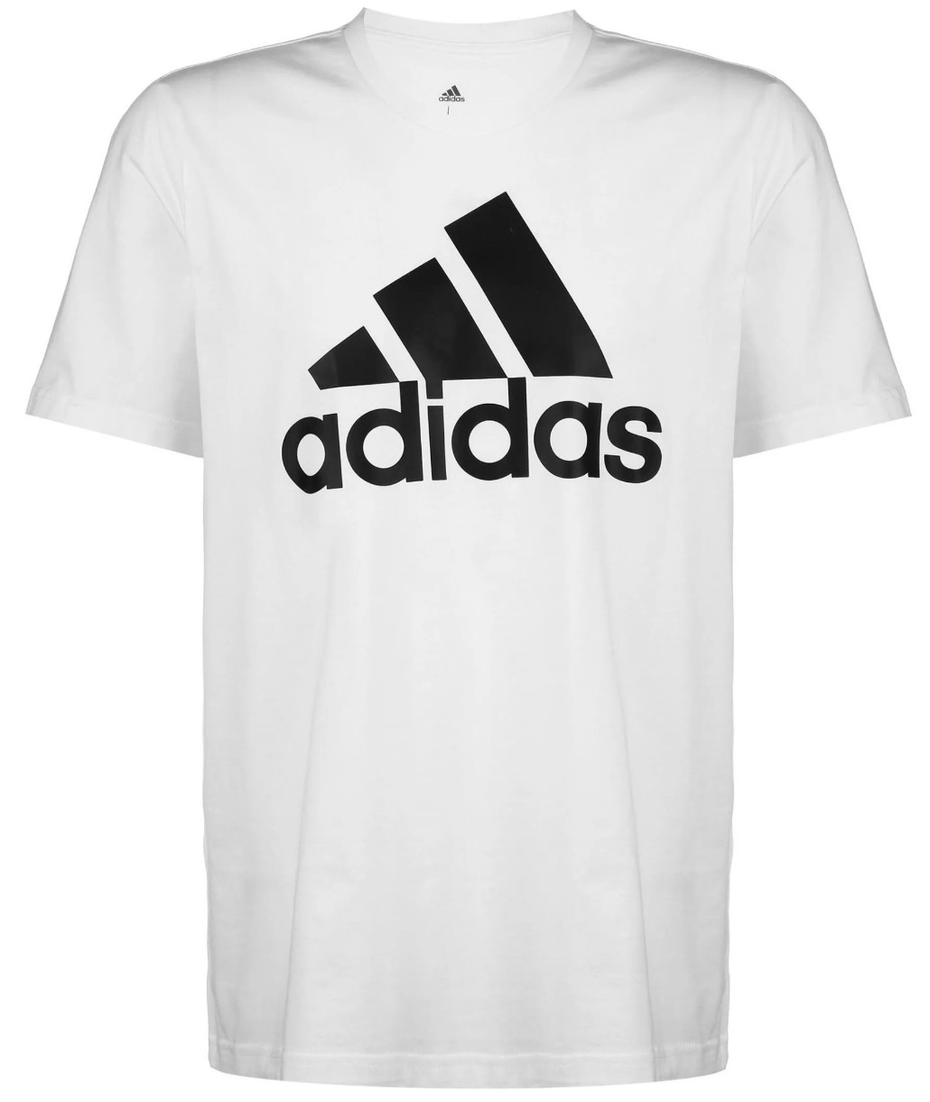Мужская футболка Adidas Shirt Essentials Big Logo White/Black, s.M