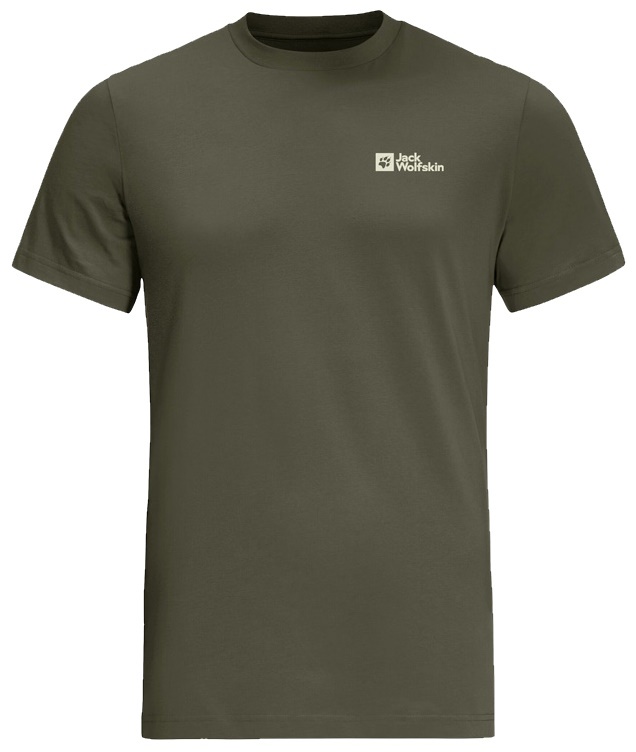 Tricou bărbătesc Jack Wolfskin Essential T M Island Moss, s.M