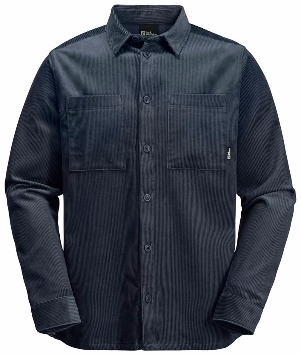 Cămașă bărbătească Jack Wolfskin Trackfinder Shirt M Navy, s.M