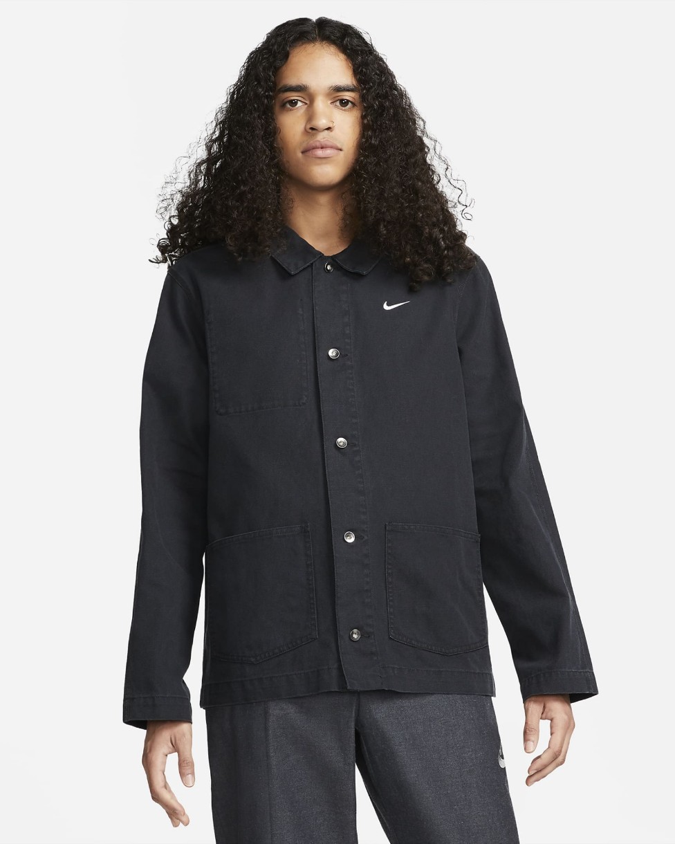 Geacă pentru bărbați Nike M Nl Chore Coat Jkt Ul Black/White, s.M