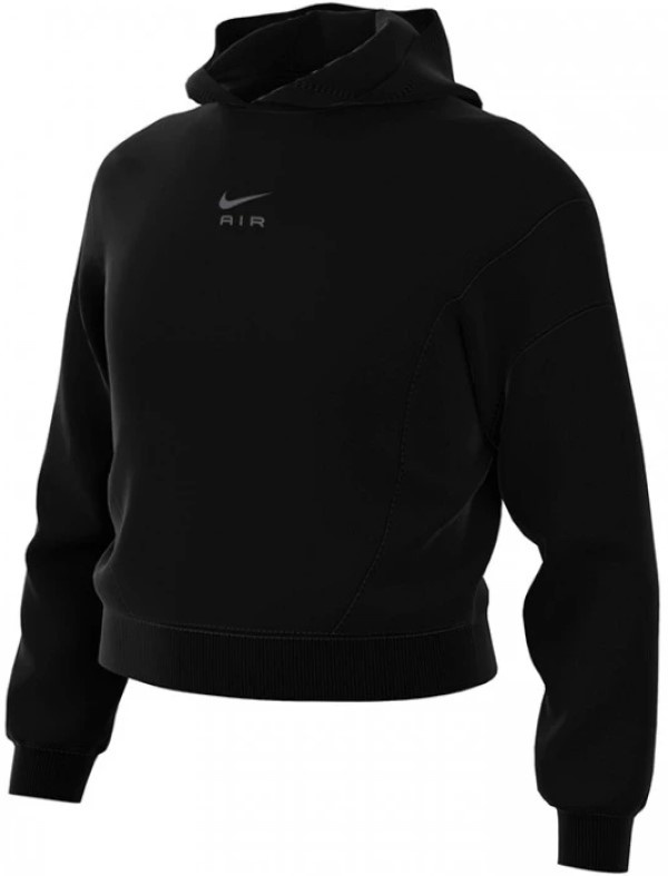 Hanorac pentru copii Nike G Nsw Air Crop Hoodie Black, s.XS