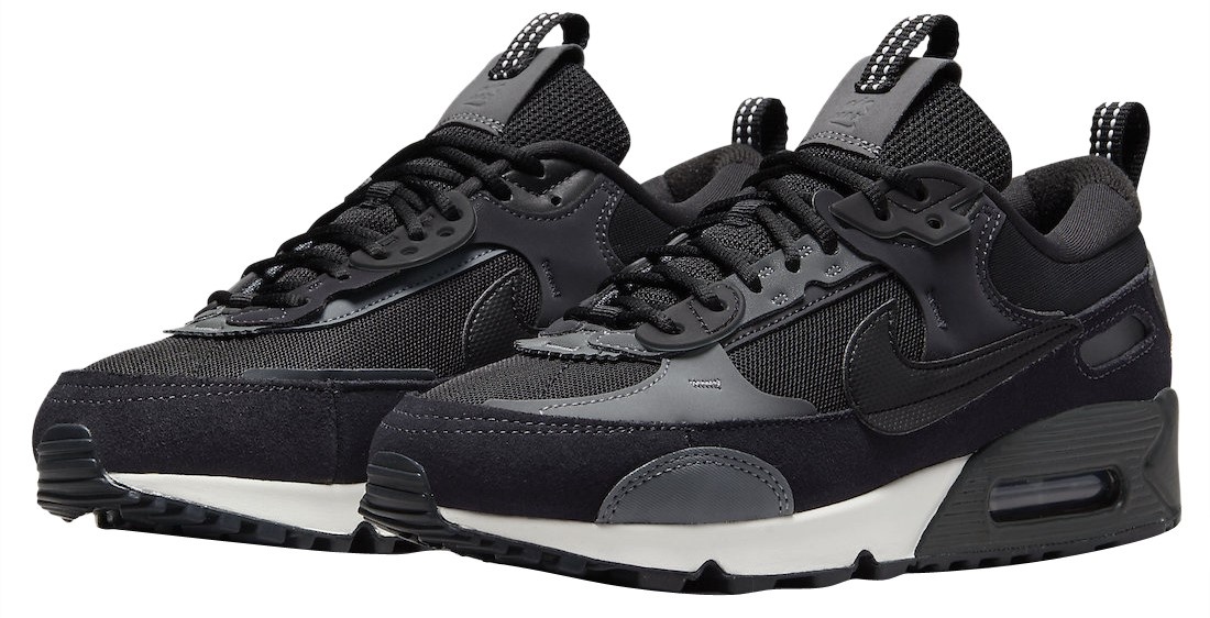 Adidași pentru dame Nike W Air Max 90 Futura Black/Iron Frey/Oil Grey, s.36.5